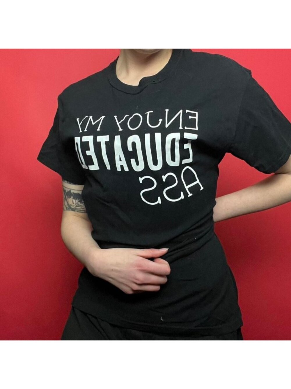 Black sassy graphic tee shirt  🖤🤍​